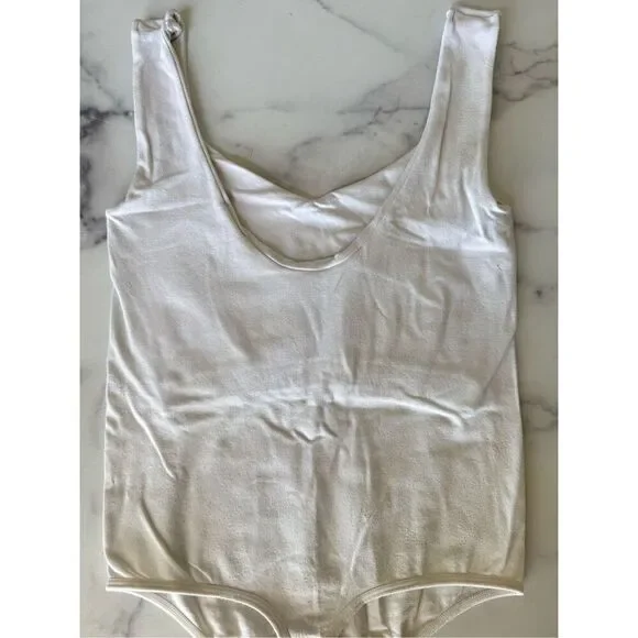 Free People Intimately women’s XS small white tank top bodysuit - Picture 3 of 6